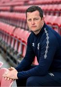 24 May 2023; Newly appointed St Patrick's Athletic manager Jon Daly poses for a portrait after a St Patrick's Athletic media conference at Richmond Park in Dublin. Photo by Piaras Ó Mídheach/Sportsfile