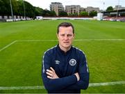 24 May 2023; Newly appointed St Patrick's Athletic manager Jon Daly poses for a portrait after a St Patrick's Athletic media conference at Richmond Park in Dublin. Photo by Piaras Ó Mídheach/Sportsfile