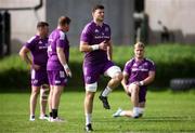 24 May 2023; Fineen Wycherley warms up during a Munster Rugby squad training session at Hamilton RFC in Cape Town, South Africa. Photo by Sportsfile