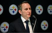 25 May 2023; The Pittsburgh Steelers made a welcome return to Croke Park today, where they played in the first ever NFL game in Ireland in 1997. The Steelers plan to grow their fanbase and the game of American Football in Ireland as part of the NFL’s ‘Global Markets Program’.? Pictured is US Embassy Deputy Chief of Mission Mike Clausen. Photo by Seb Daly/Sportsfile