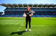25 May 2023; Caoimhe Ní Bhaoill of Naomh Muire, Donegal, during the GAA’s Annual Comórtas Peile na Gaeltachta launched at Croke Park in Dublin. Photo by Harry Murphy/Sportsfile