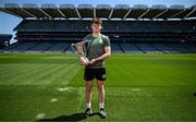 25 May 2023; Tuaathal Ó Lonnaigh of Naomh Muire, Donegal,  during the GAA’s Annual Comórtas Peile na Gaeltachta launched at Croke Park in Dublin. Photo by Harry Murphy/Sportsfile