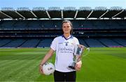 25 May 2023; Aoibh Ní Dhubhghaill of Micheál Breathnach, Galway, during the GAA’s Annual Comórtas Peile na Gaeltachta launched at Croke Park in Dublin. Photo by Harry Murphy/Sportsfile