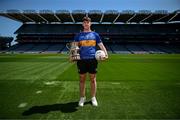 25 May 2023; Oisín Ó Dúnaigh of An Rinn, Waterford, during the GAA’s Annual Comórtas Peile na Gaeltachta launched at Croke Park in Dublin. Photo by Harry Murphy/Sportsfile