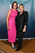 25 May 2023; In attendance at the Federation of Irish Sport 2023 Irish Sport Industry Awards, in association with Financial Broker, at The Westin Hotel in Dublin, are Gráinne McElwain, left, and Clare Louise O'Donoghue of the Fedration of Irish Sport. Photo by Brendan Moran/Sportsfile