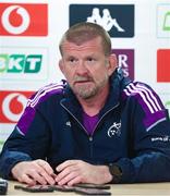 26 May 2023; Munster coach Graham Rowntree during a press conference after the Munster rugby captain's run at DHL Stadium in Cape Town, South Africa. Photo by Sportsfile