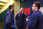 26 May 2023; Munster coach Graham Rowntree is interviewed during a press conference after the Munster rugby captain's run at DHL Stadium in Cape Town, South Africa. Photo by Sportsfile