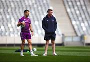 26 May 2023; Conor Murray and Munster captain Peter O’Mahony during the Munster rugby captain's run at DHL Stadium in Cape Town, South Africa. Photo by Sportsfile