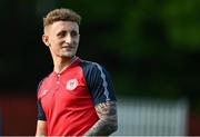 26 May 2023; Sam Curtis of St Patrick's Athletic before the SSE Airtricity Men's Premier Division match between St Patrick's Athletic and Dundalk at Richmond Park in Dublin. Photo by Tyler Miller/Sportsfile