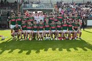 26 May 2023; The Mayo squad before the 2023 Electric Ireland Connacht GAA Football Minor Championship Final between Galway and Mayo at Tuam Stadium in Galway. Photo by Ray Ryan/Sportsfile