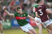 26 May 2023; Thomas Tuffy of Mayo celebrates after scoring his side's second goal during the 2023 Electric Ireland Connacht GAA Football Minor Championship Final between Galway and Mayo at Tuam Stadium in Galway. Photo by Ray Ryan/Sportsfile
