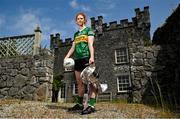 29 May 2023; In attendance at the launch of the 2023 TG4 All-Ireland Ladies Football Championships, at Durrow Castle in Durrow, Laois, is Louise Ní Mhuircheartaigh of Kerry with the Brendan Martin Cup. The very first All-Ireland Ladies Senior Football Final, between winners Tipperary and opponents Offaly, was played in Durrow in 1974, while the 2023 decider at Croke Park on Sunday August 13 will mark the LGFA’s 50th All-Ireland Senior Final. The 2023 TG4 All-Ireland Ladies Football Championships get underway on the weekend of June 10/11, with the opening round of Intermediate Fixtures. All games in the 2023 TG4 All-Ireland Championships will be available live to viewers, either on TG4 or via the LGFA’s live-streaming portal: https://bit.ly/3oktfD5 #ProperFan Photo by Brendan Moran/Sportsfile