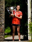 29 May 2023; In attendance at the launch of the 2023 TG4 All-Ireland Ladies Football Championships, at Durrow Castle in Durrow, Laois, is Aimee Mackin of Armagh with the Brendan Martin Cup. The very first All-Ireland Ladies Senior Football Final, between winners Tipperary and opponents Offaly, was played in Durrow in 1974, while the 2023 decider at Croke Park on Sunday August 13 will mark the LGFA’s 50th All-Ireland Senior Final. The 2023 TG4 All-Ireland Ladies Football Championships get underway on the weekend of June 10/11, with the opening round of Intermediate Fixtures. All games in the 2023 TG4 All-Ireland Championships will be available live to viewers, either on TG4 or via the LGFA’s live-streaming portal: https://bit.ly/3oktfD5 #ProperFan Photo by Brendan Moran/Sportsfile