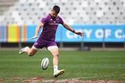 26 May 2023; Conor Murray practices kicking during the Munster rugby captain's run at DHL Stadium in Cape Town, South Africa. Photo by Sportsfile