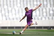 26 May 2023; Jack Crowley practices kicking during the Munster rugby captain's run at DHL Stadium in Cape Town, South Africa. Photo by Sportsfile