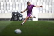 26 May 2023; Jack Crowley practices kicking during the Munster rugby captain's run at DHL Stadium in Cape Town, South Africa. Photo by Sportsfile
