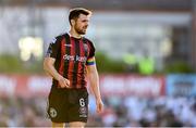 26 May 2023; Jordan Flores of Bohemians during the SSE Airtricity Men's Premier Division match between Bohemians and Shelbourne at Dalymount Park in Dublin. Photo by Seb Daly/Sportsfile