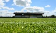 27 May 2023; A detailed view of the pitch before the GAA Football All-Ireland Senior Championship Round 1 match between Louth and Cork at Páirc Tailteann in Navan, Meath. Photo by Seb Daly/Sportsfile