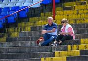 27 May 2023; Shelbourne manager Noel King watches on from the stands during the SSE Airtricity Women's Premier Division match between Shelbourne and Peamount United at Tolka Park in Dublin. Photo by Tyler Miller/Sportsfile