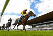 27 May 2023; Mashhoor, with Ben Coen up, on their way to winning the FBD Hotels & Resorts Orby Stakes during the Tattersalls Irish Guineas Festival at The Curragh Racecourse in Kildare. Photo by Matt Browne/Sportsfile