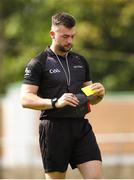27 May 2023; Referee Matthew Farrell during the GAA Celtic Challenge Cup Finals match between Galway and Tipperary at St Brendan’s Park in Birr, Offaly. Photo by Michael P Ryan/Sportsfile
