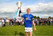 27 May 2023; Tipperary captain Bobby Power lifts the trophy during the GAA Celtic Challenge Cup Finals match between Galway and Tipperary at St Brendan’s Park in Birr, Offaly. Photo by Michael P Ryan/Sportsfile