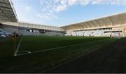 27 May 2023; A general view of the Hidegkuti Hándor Stadium before the UEFA European U17 Championship Quarter-Final match between Spain and Republic of Ireland in Budapest, Hungary. Photo by Laszlo Szirtesi/Sportsfile