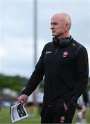 27 May 2023; Derry manager Ciaran Meenagh before the GAA Football All-Ireland Senior Championship Round 1 match between Derry and Monaghan at Celtic Park in Derry. Photo by Harry Murphy/Sportsfile