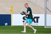 27 May 2023; Republic of Ireland goalkeeper Jason Healy before the UEFA European U17 Championship Quarter-Final match between Spain and Republic of Ireland at Hidegkuti Hándor Stadium in Budapest, Hungary. Photo by Laszlo Szirtesi/Sportsfile