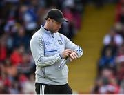 27 May 2023; Monaghan manager Vinny Corey before the GAA Football All-Ireland Senior Championship Round 1 match between Derry and Monaghan at Celtic Park in Derry. Photo by Harry Murphy/Sportsfile