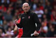 27 May 2023; Derry manager Ciaran Meenagh before the GAA Football All-Ireland Senior Championship Round 1 match between Derry and Monaghan at Celtic Park in Derry. Photo by Harry Murphy/Sportsfile