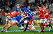 27 May 2023; Marvin Orie of DHL Stormers is tackled by Mike Haley of Munster during the United Rugby Championship Final match between DHL Stormers and Munster at DHL Stadium in Cape Town, South Africa. Photo by Ashley Vlotman/Sportsfile