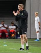 27 May 2023; Republic of Ireland head coach Colin O'Brien during the UEFA European U17 Championship Quarter-Final match between Spain and Republic of Ireland at Hidegkuti Hándor Stadium in Budapest, Hungary. Photo by Laszlo Szirtesi/Sportsfile