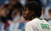 27 May 2023; Ikechukwu Orazi of Republic of Ireland during the UEFA European U17 Championship Quarter-Final match between Spain and Republic of Ireland at Hidegkuti Hándor Stadium in Budapest, Hungary. Photo by Laszlo Szirtesi/Sportsfile