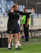 27 May 2023; Republic of Ireland head coach Colin O'Brien during the UEFA European U17 Championship Quarter-Final match between Spain and Republic of Ireland at Hidegkuti Hándor Stadium in Budapest, Hungary. Photo by Laszlo Szirtesi/Sportsfile