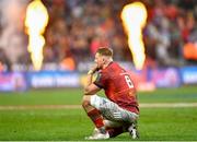 27 May 2023; Gavin Coombes of Munster at the final whistle of the United Rugby Championship Final match between DHL Stormers and Munster at DHL Stadium in Cape Town, South Africa. Photo by Ashley Vlotman/Sportsfile