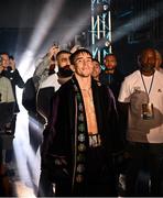 27 May 2023; Michael Conlan makes his way to the ring before the IBF Featherweight World Title bout at the SSE Arena in Belfast. Photo by Ramsey Cardy/Sportsfile