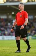 26 May 2023; Referee Sean Grant during the SSE Airtricity Men's Premier Division match between Cork City and Shamrock Rovers at Turner's Cross in Cork. Photo by Eóin Noonan/Sportsfile