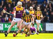 28 May 2023; Billy Drennan of Kilkenny in action against Liam Ryan of Wexford during the Leinster GAA Hurling Senior Championship Round 5 match between Wexford and Kilkenny at Chadwicks Wexford Park in Wexford. Photo by Eóin Noonan/Sportsfile