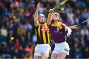 28 May 2023; Tom Phelan of Kilkenny in action against Conor Foley of Wexford during the Leinster GAA Hurling Senior Championship Round 5 match between Wexford and Kilkenny at Chadwicks Wexford Park in Wexford. Photo by Eóin Noonan/Sportsfile