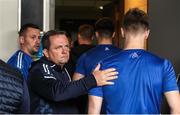 28 May 2023; Waterford manager Davy Fitzgerald meets the team arriving to the dressing room before the Munster GAA Hurling Senior Championship Round 5 match between Tipperary and Waterford at FBD Semple Stadium in Thurles, Tipperary. Photo by Michael P Ryan/Sportsfile