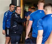 28 May 2023; Waterford manager Davy Fitzgerald meets the team arriving to the dressing room before the Munster GAA Hurling Senior Championship Round 5 match between Tipperary and Waterford at FBD Semple Stadium in Thurles, Tipperary. Photo by Michael P Ryan/Sportsfile