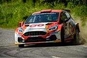 28 May 2023; Garry Jennings and Rory Kennedy in their Ford Fiesta Rally2 during the Kilmore Hotel Stages Rally Round 3 of the Triton Showers National Rally Championship in Cootehill, Co Cavan. Photo by Philip Fitzpatrick/Sportsfile