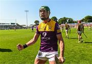 28 May 2023; Conor McDonald of Wexford celebrates after the Leinster GAA Hurling Senior Championship Round 5 match between Wexford and Kilkenny at Chadwicks Wexford Park in Wexford. Photo by Eóin Noonan/Sportsfile