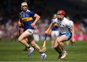 28 May 2023; Patrick Fitzgerald of Waterford in action against Bryan O'Meara of Tipperary during the Munster GAA Hurling Senior Championship Round 5 match between Tipperary and Waterford at FBD Semple Stadium in Thurles, Tipperary. Photo by Michael P Ryan/Sportsfile