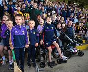 28 May 2023; Wexford supporters celebrate a late score during the Leinster GAA Hurling Senior Championship Round 5 match between Wexford and Kilkenny at Chadwicks Wexford Park in Wexford. Photo by Eóin Noonan/Sportsfile