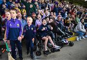 28 May 2023; Wexford supporters celebrate a late score during the Leinster GAA Hurling Senior Championship Round 5 match between Wexford and Kilkenny at Chadwicks Wexford Park in Wexford. Photo by Eóin Noonan/Sportsfile
