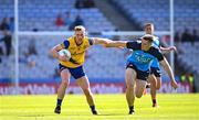 28 May 2023; Eoin McCormack of Roscommon in action against Brian Fenton of Dublin during the GAA Football All-Ireland Senior Championship Round 1 match between Dublin and Roscommon at Croke Park in Dublin. Photo by Ramsey Cardy/Sportsfile