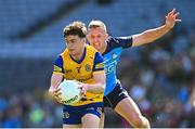 28 May 2023; Ben O'Carroll of Roscommon in action against Ciaran Kilkenny of Dublin during the GAA Football All-Ireland Senior Championship Round 1 match between Dublin and Roscommon at Croke Park in Dublin. Photo by Ramsey Cardy/Sportsfile