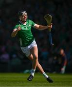 28 May 2023; Diarmaid Byrnes of Limerick celebrates scoring a 44th minute penalty during the Munster GAA Hurling Senior Championship Round 5 match between Limerick and Cork at TUS Gaelic Grounds in Limerick. Photo by Ray McManus/Sportsfile